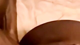 JoeSchmoeXXX.com - Black amateur barebacks mature man before cumming on him with deli