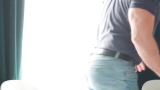 Daddy Rick Kelson roughly stffs Ryan Jacobs throat and ass