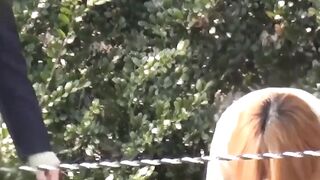 Covert lens sees Japanese girls crouching for outdoor piss