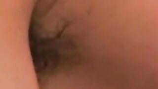 Slender amateur shoots cum in hand after solo session