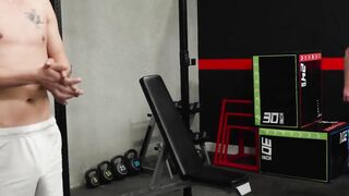 Gym rats  Ashton Silvers and Kyle Fletcher fuck spontaneously