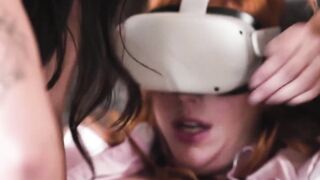 April Olsen and Bella Rolland fucked me with a strap on