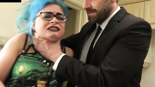 Caitlin Minx struggles as daddy Pascal White plows her hard