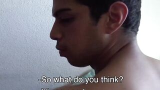 Latinos Kendro and Ivan savor every inch of my giant boner