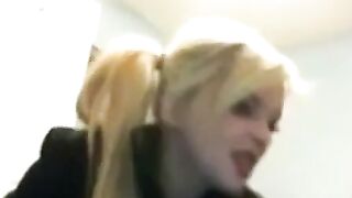 Amateur Softcore Pizza Dare on Webcam