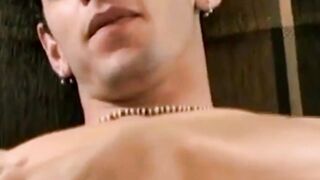 Cutie Brian Taylor wanks monster dick while moaning