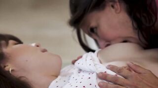 Lesbians MILFs eating each others wet pussy