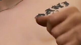 Thug fists his dick and uses a toy to pump out more jizz