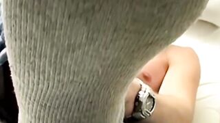 Mike Roberts works shaft till cum empties all over himself