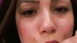 Big-Titted BBW Milf Plays With Dildo on Webcam