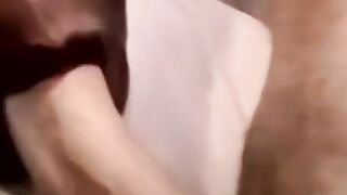 Shaved amateurs jerk meaty dicks for cum tributes