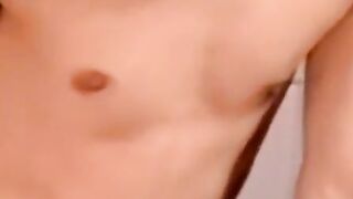 Shaved amateurs jerk meaty dicks for cum tributes