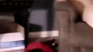 Amateur strokes cock before face painting climax