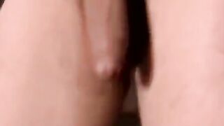 Amateur strokes cock before face painting climax
