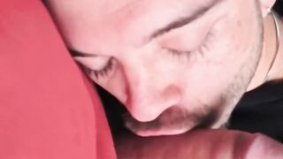 Hairy Harry Star and Eze Bugli throat videographer's wet dick