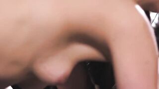 Blonde Christie Stevensâ boobs bounced as we scissored