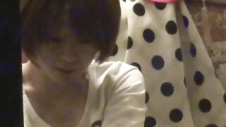 Beautiful teen teasing her hairy pussy while moaning from joy