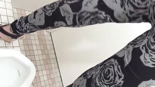 Pervy video of Japanese girls peeing in public restrooms