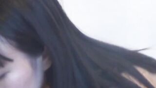 Small tits brunette has hardcore doggystyle fuck after BJ