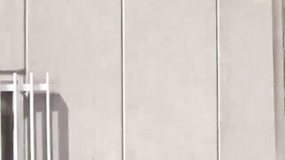 Pervy cameraman catches a group of ladies peeing outside