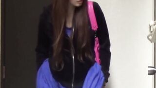 Deviant Japanese ladies pee outdoors when nobody is watching