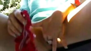 Public Park Masturbation by a Naughty Webcam Girl
