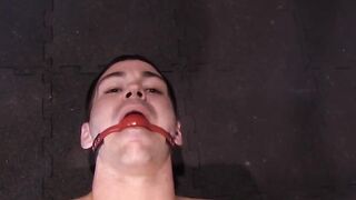 MuscleJockBound.com - Dire Callahan fingers and toys with sub's pucker