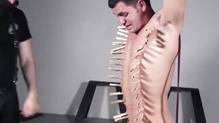 MuscleJockBound.com - Master Callahan pulls down young man's balls for torment