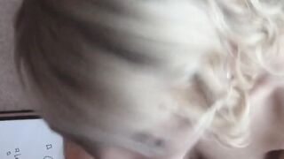 Blonde Amateur Blowjob POV Cumshot Hoe 2