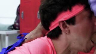 Must Watch this Threesome anal in the gym