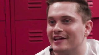 Fucking my sad crush in locker to make him happy