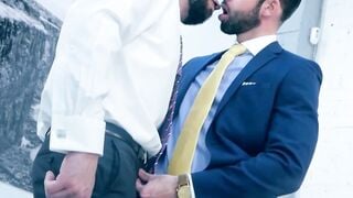 Enzo Rimenez sucking his bottom Dario Beck before anal hammering him
