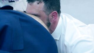 Enzo Rimenez sucking his bottom Dario Beck before anal hammering him