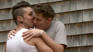 Gorgeous Gabriel Alanzo slams his cock into Troy Accolas asshole