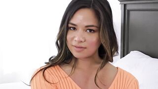 Big titted Scarlett Alexis wears revealing clothes to make stepbro lusty