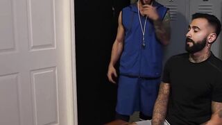 Jock duo swap intense foot and toe worship