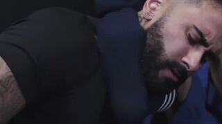 Jock duo swap intense foot and toe worship
