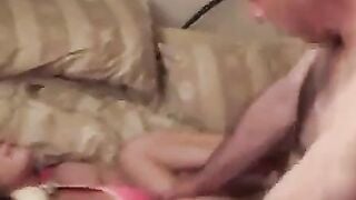 British MILF Gives Blowjob in Amateur Video While Husband Films