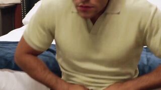 Damien Night was caught jerking by turned on neighbor