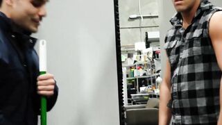 Shane Cook gets his mouth and hole used by assistant
