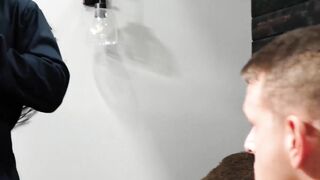 Shane Cook gets his mouth and hole used by assistant