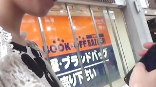 Young lady needs to pee as cameraman teases her playfully