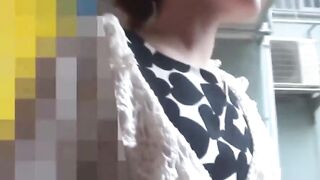 Young lady needs to pee as cameraman teases her playfully