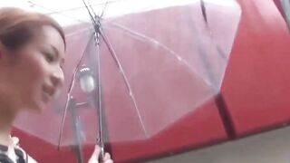 Young lady needs to pee as cameraman teases her playfully