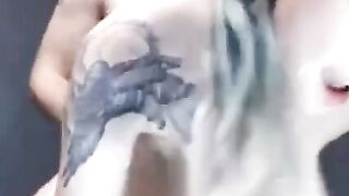 Amateur Babe with Big Natural Tits on Webcam