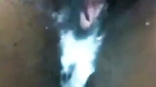 Ebony Creamy Solo with Sex Toy on Webcam