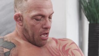 Tristan Brazer uses entire cock to take down Tristan Hunter