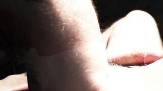 Felix Kamp slides glass dildo deep into Lane Coltens tight ass
