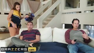 Brazzers - Kinky Cheerleader Gia Derza Gets Fuck behind her Dads back