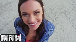 MOFOS - American Tourist Alyssa Reece blows stranger penis